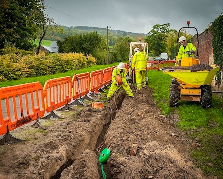Providers race to equip village with superfast broadband